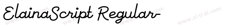 ElainaScript Regular字体转换